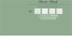 Desktop Screenshot of musicsheaf.com